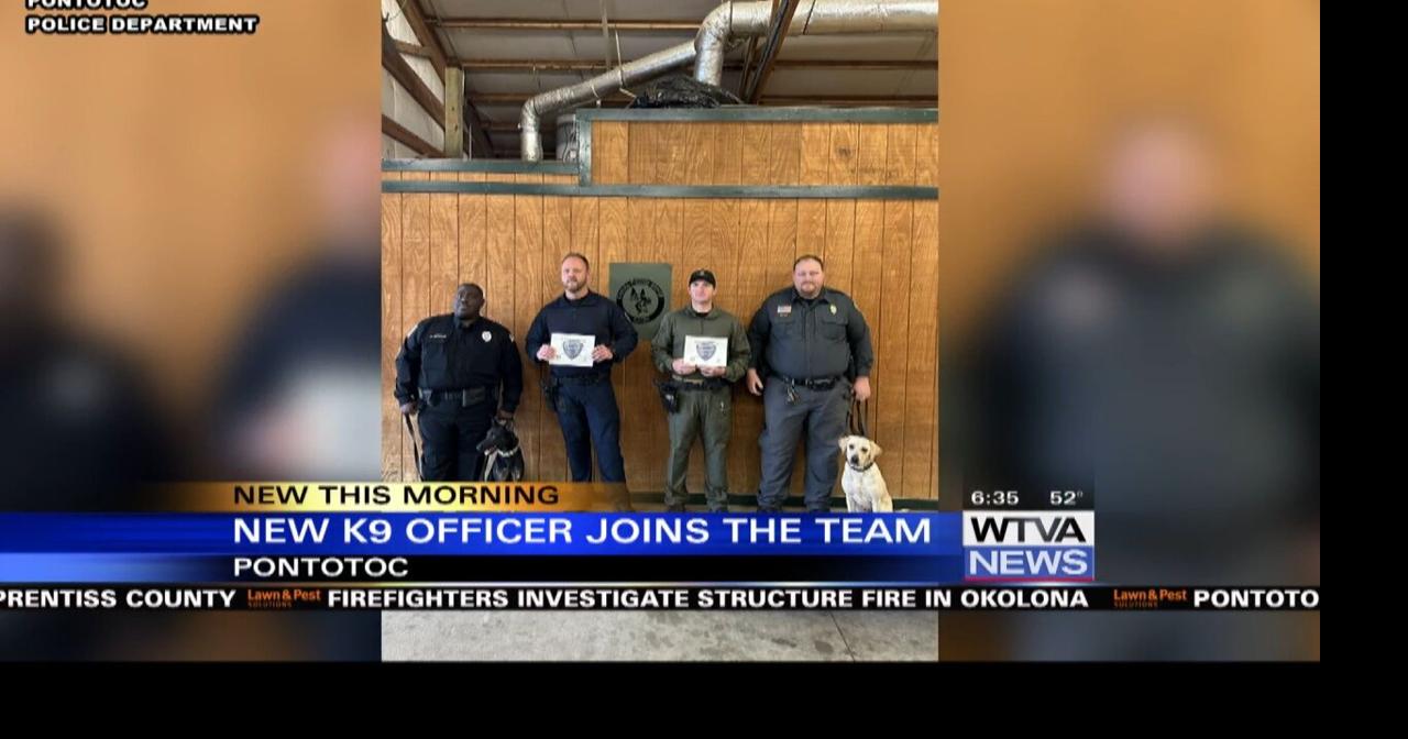 New K9 officer joins Pontotoc Police Department Video