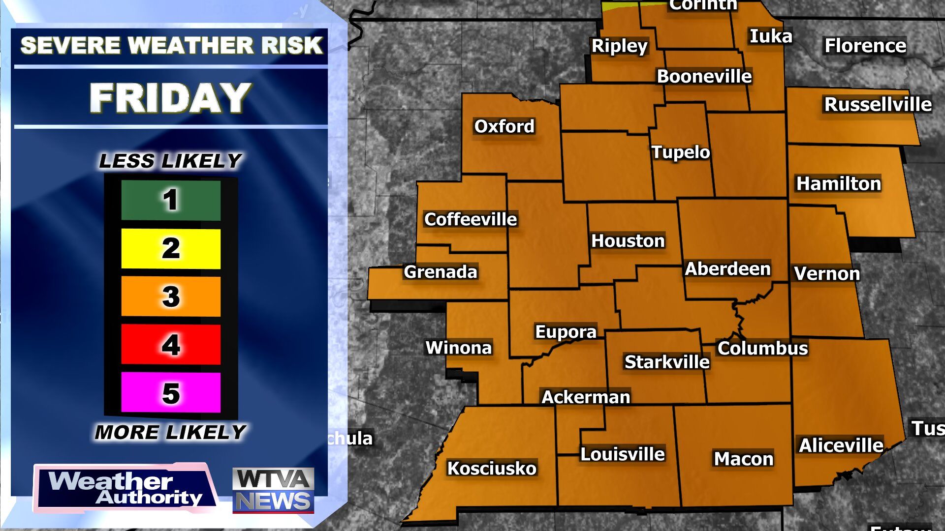 WATCH Some strong to severe thunderstorms possible on Friday