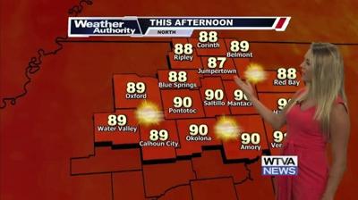 Warm temperatures return with highs in the 90s