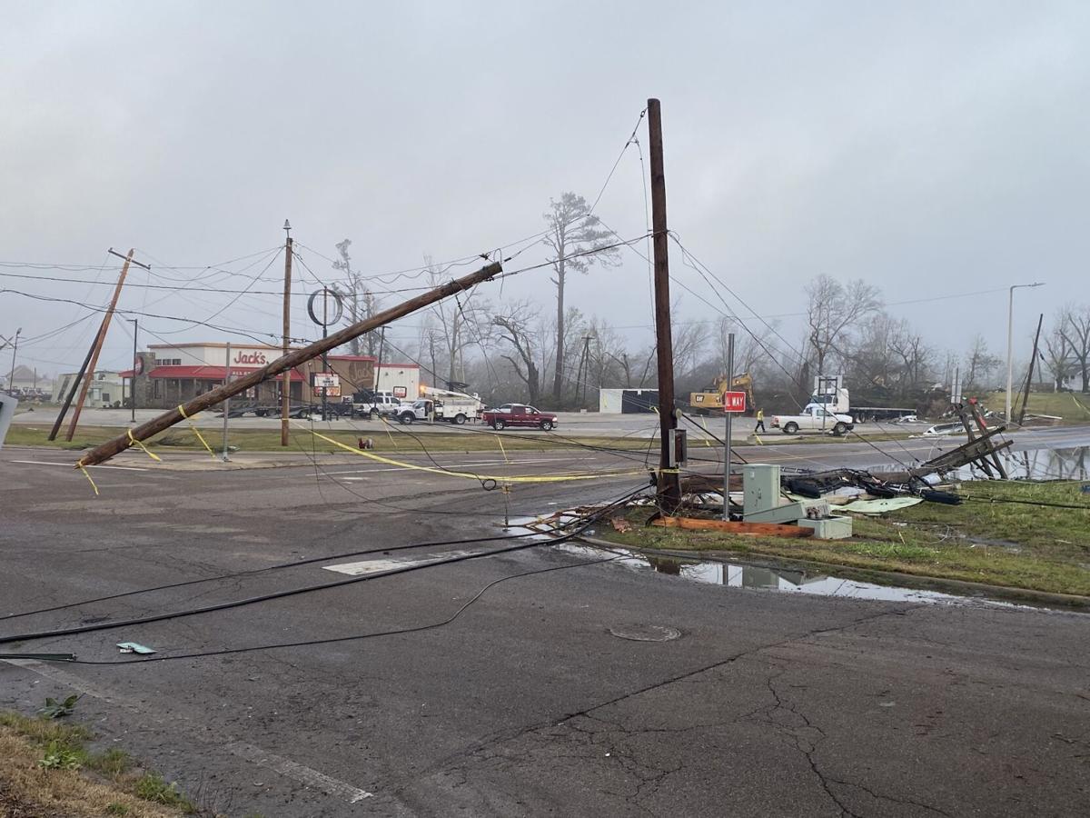 Tornado damage in Amory, MS. Photo Date March 25, 2023.