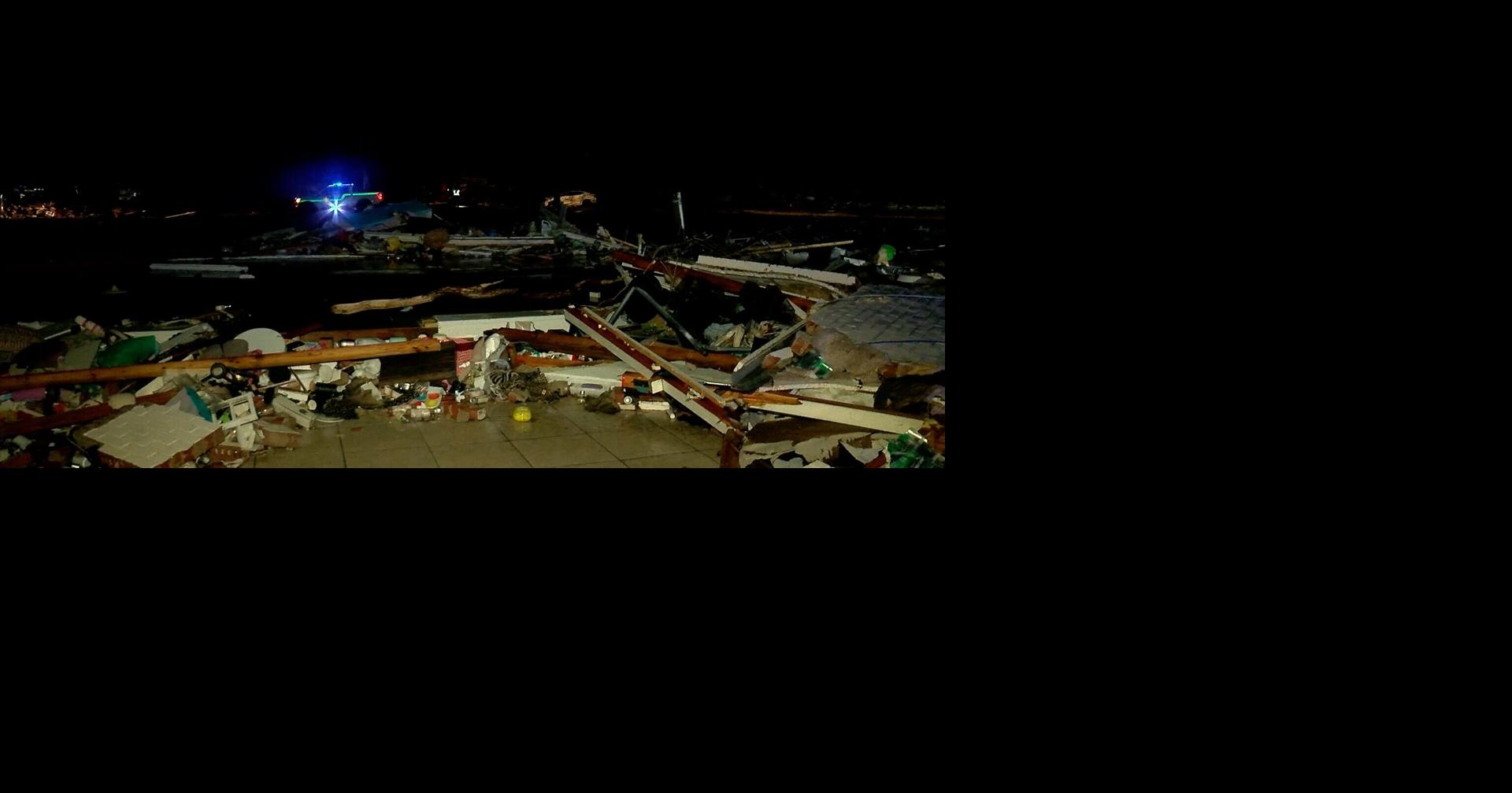 Tornado damage in Silver City, MS.