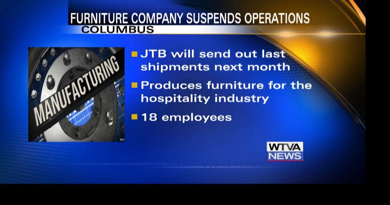 Columbus furniture plant to suspend operations in February