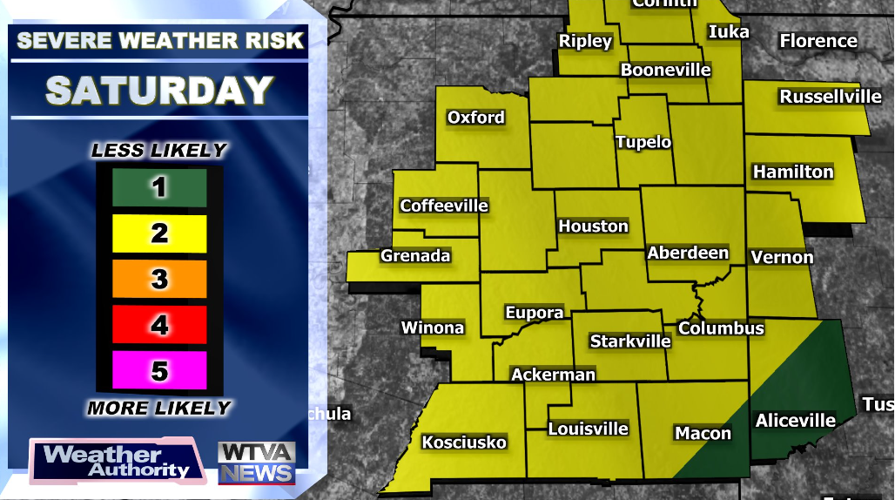 Clouds move in today with stormy weather Saturday