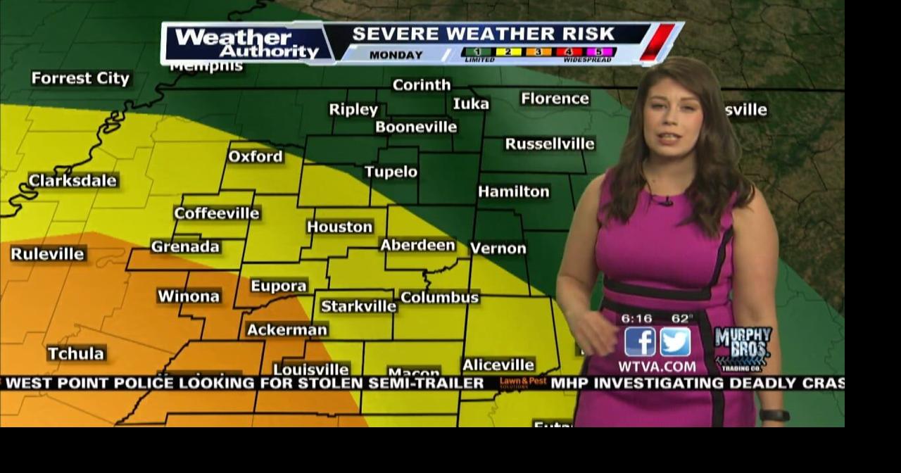 Chelsea's Monday morning forecast Windy weather and severe storms