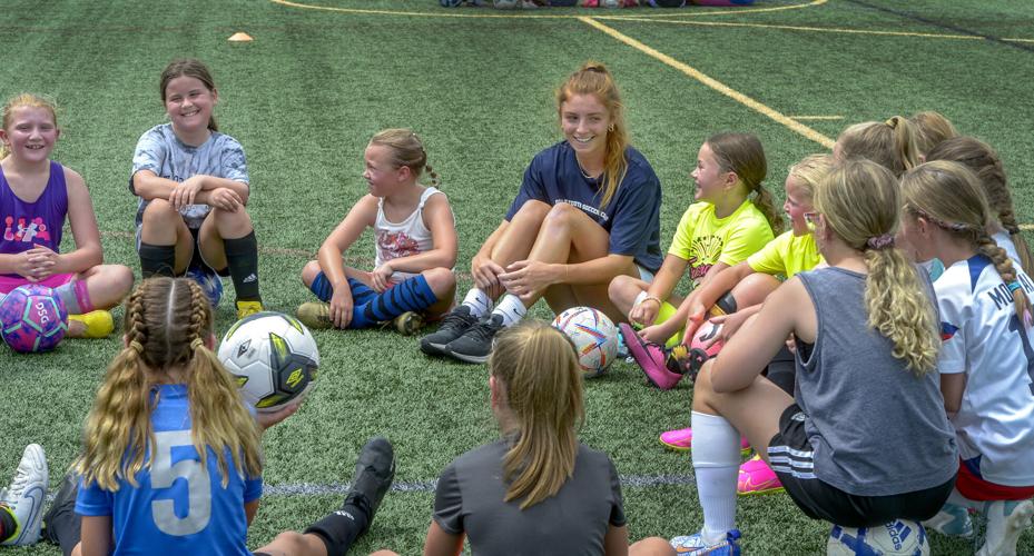 WVU women's soccer team hosts kids camp at Shawnee WVU