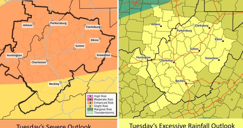 'Damaging winds' in central WV: Extreme weather from Huntington to Charleston expected