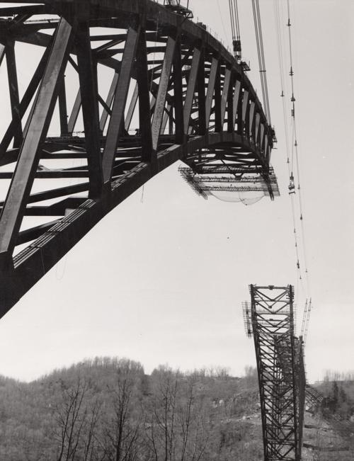 Vintage West Virginia New River Bridge construction Uploaded