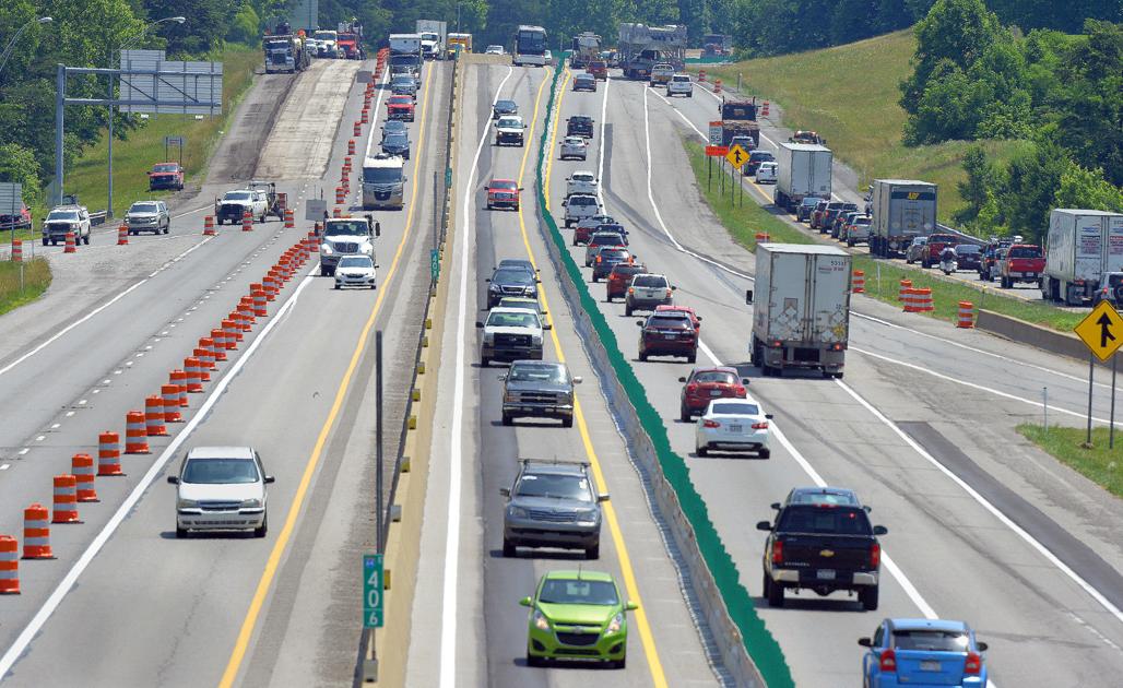 Contraflow lane to remain in I64 work zone through the fall Kanawha