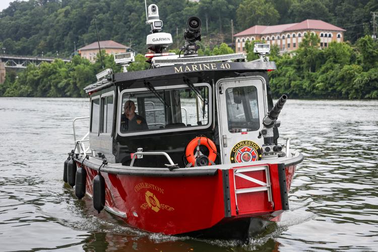 Exterior of fireboat