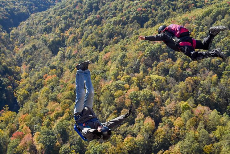 Bridge Day 2024 draws big crowds, jumpers to New River