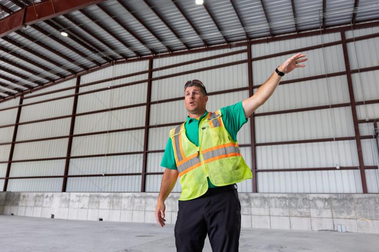 Craig Arnold inside new Transfer Station