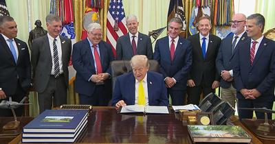 Morrisey and Trump at White House