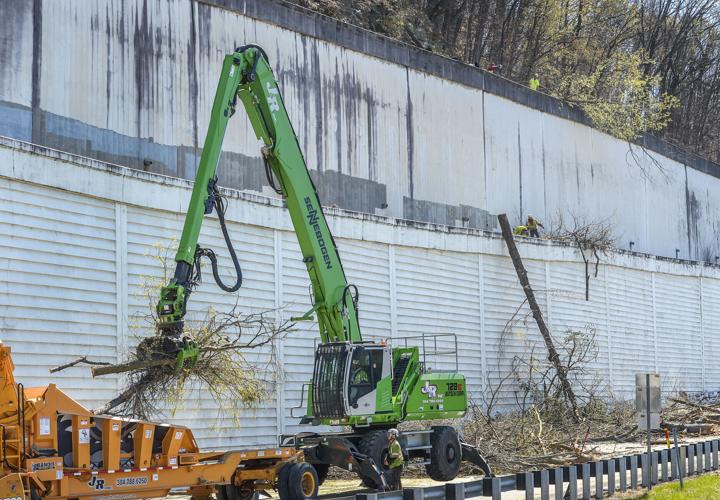 PHOTOS: Ramping up tree-clearing efforts along I-64 | Kanawha Valley ...