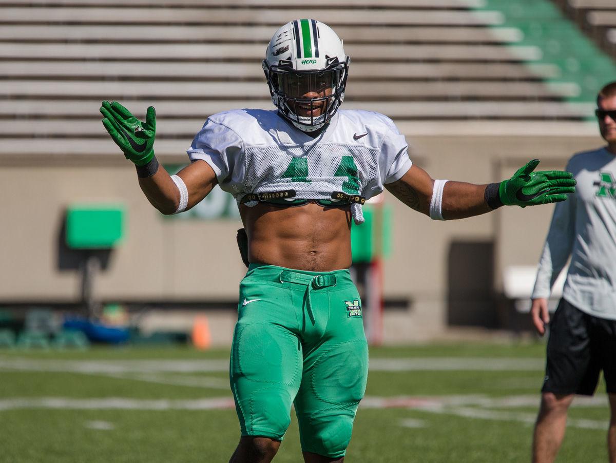 Marshall Football Defensive End Darius Hodge Seeks Big Second Season For Herd Marshall University Wvgazettemail Com