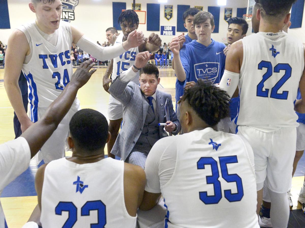 Derek Redd Teays Valley Christian Prep Basketball Vaults Into
