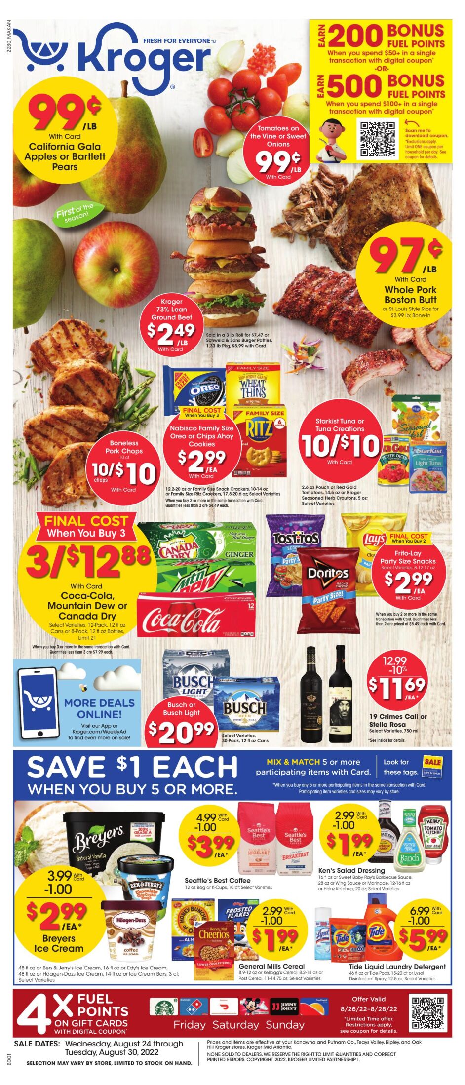 Kroger Ad August 24, 2022 Pulse Digital