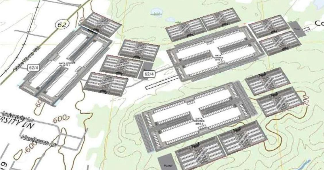 Point Pleasant data center: 3 buildings, nearly 1,000 natural gas, diesel engines
