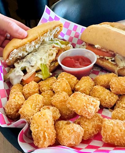 Chicken Philly with tots from Lee Street Lounge