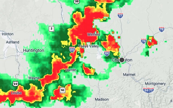 Severe thunderstorm warning on Aug. 16, 2026