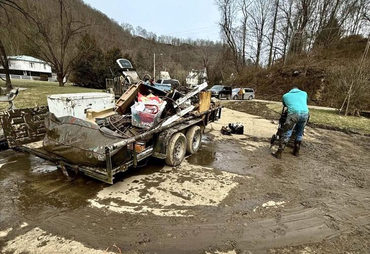 Flooding cleanup in Fairview, Mingo County