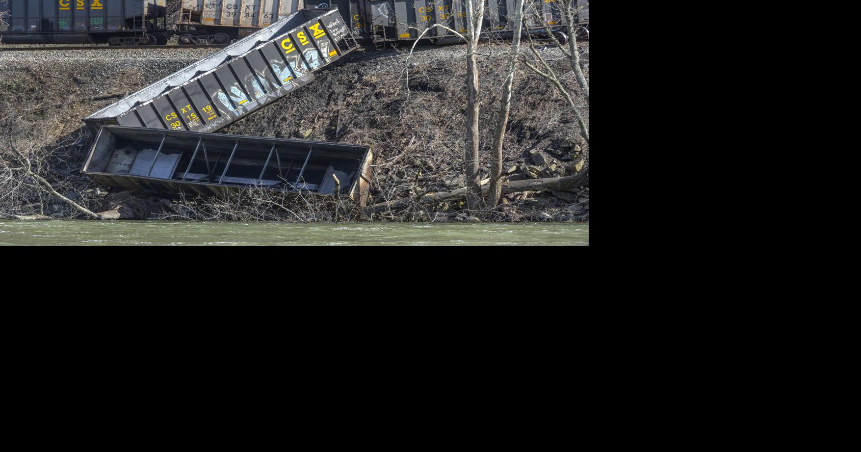 CSX train derails in Summers County, injuring 3 in locomotive crew ...