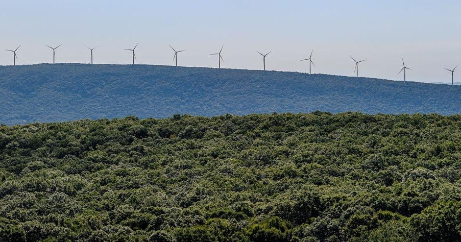 Grant Co windmills - pano | | wvgazettemail.com