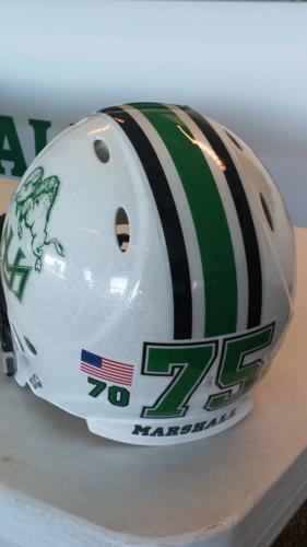 Marshall 1971 football helmets make return to the field Saturday | Sports | wvgazettemail.com Marshall 1971 football helmets make return to the field Saturday | Sports | wvgazettemail.com