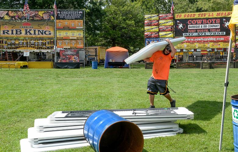 PHOTOS: Getting ready for Ribfest | Kanawha Valley | wvgazettemail.com