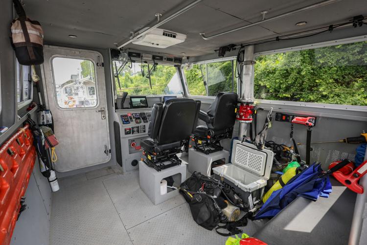 Interior of fireboat