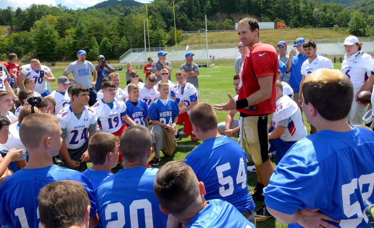 Herbert Hoover Elkview Football Teams Meet New Orleans Saints