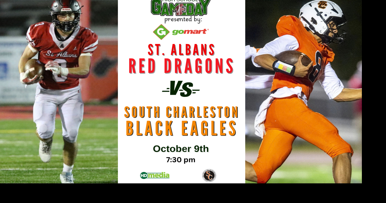WATCH LIVE: St. Albans vs. So. Charleston: Go Mart Gameday Football, presented by the City of South Charleston.
