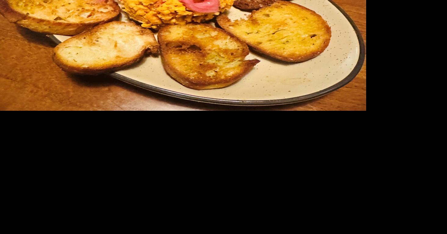 Pimento cheese and crostini