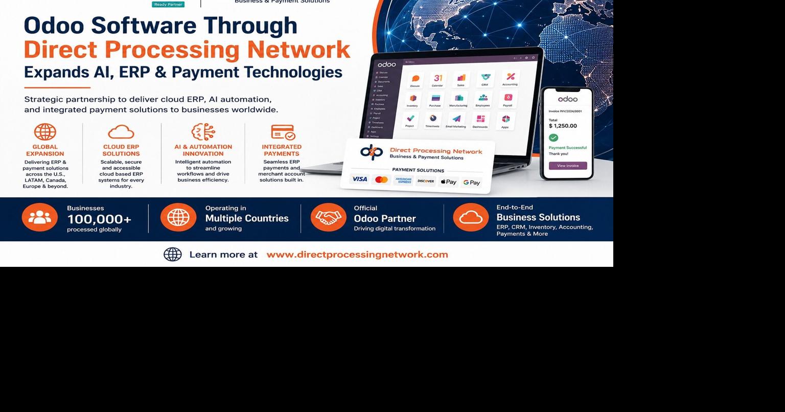 Odoo Software Through Direct Processing Network Expands AI, ERP ...