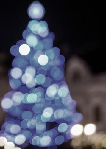 blue tree abstract