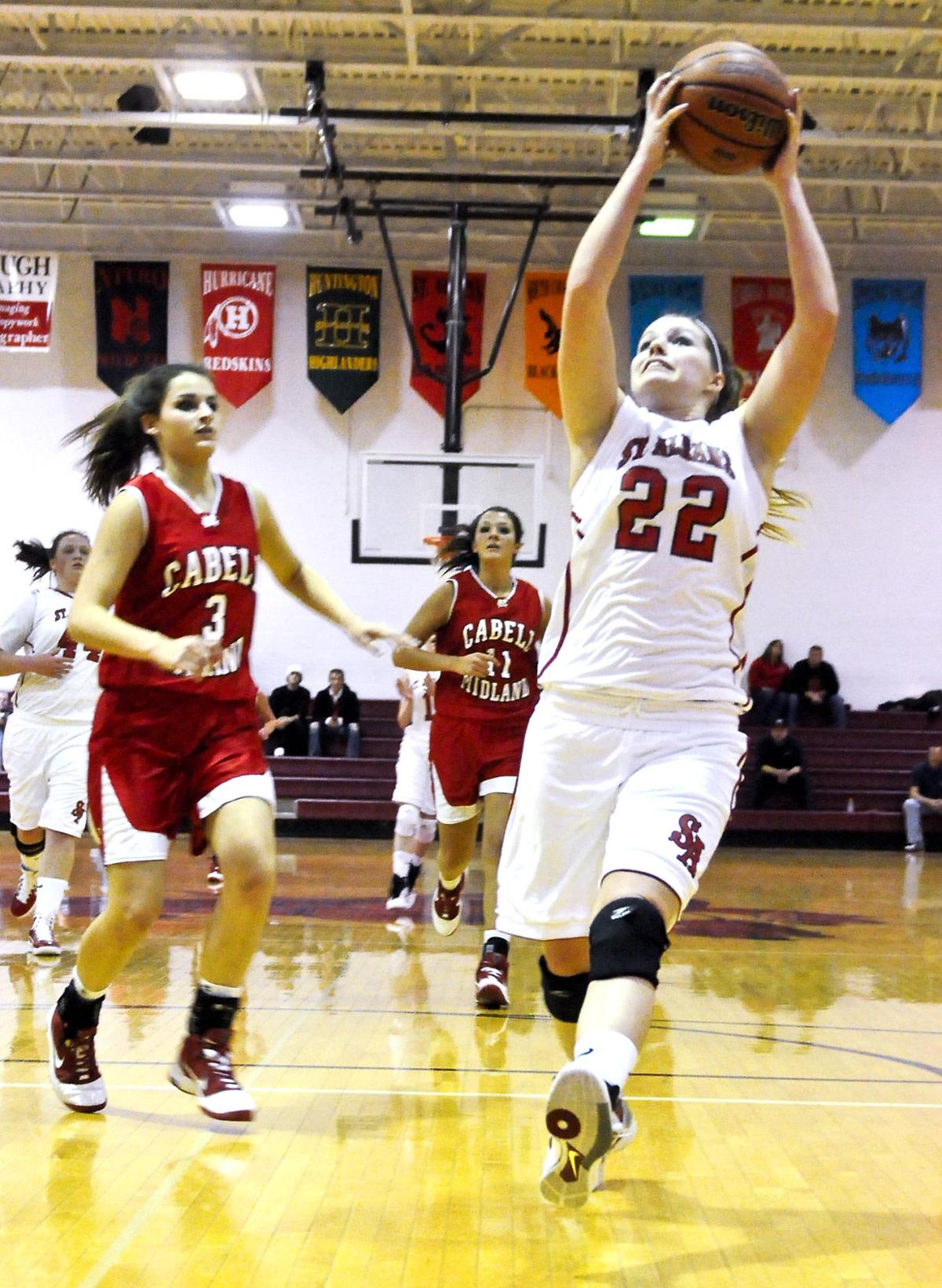 High School Girls Basketball St Albans Defeats Cabell Midland
