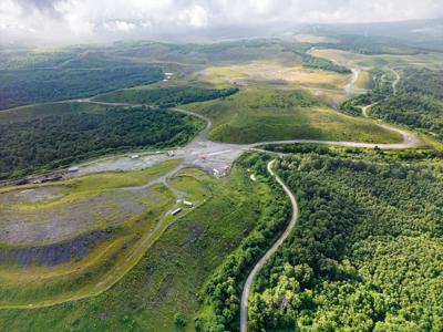 Blue Knob Surface Mine No. 1 from above