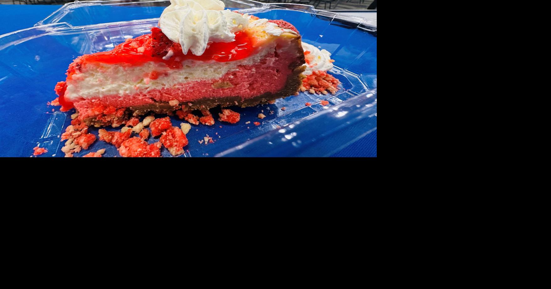 Strawberry Crunch Cheesecake from Double Drizzle