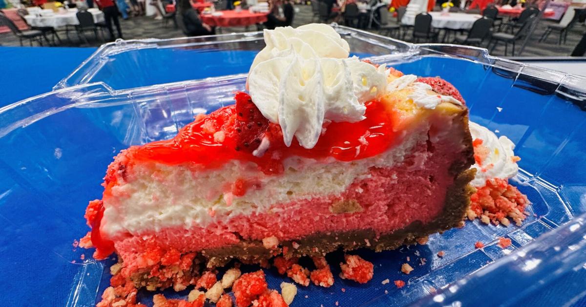 Strawberry Crunch Cheesecake from Double Drizzle