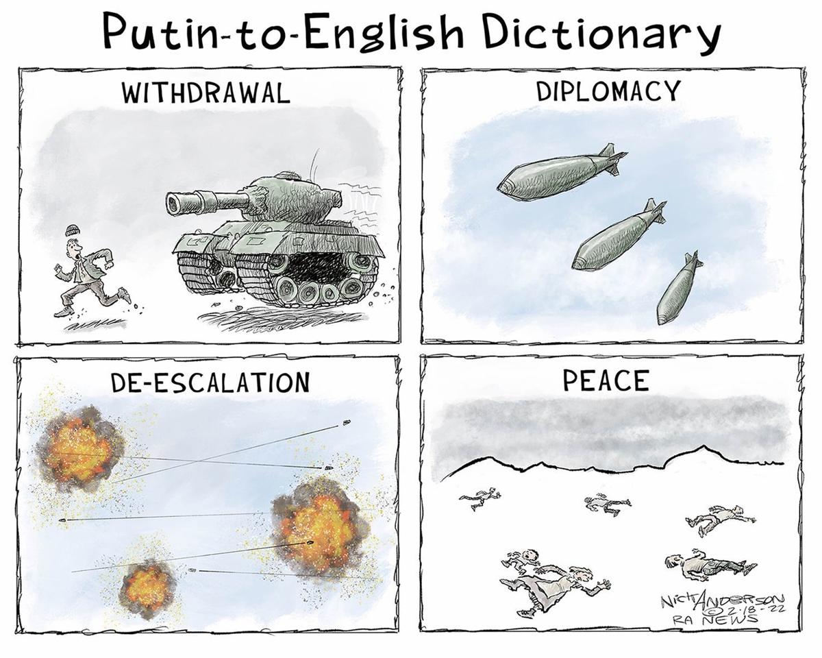 Gazette-Mail cartoon: February 21, 2022