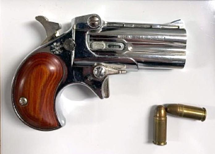 Pistol handgun gun confiscated by TSA at Yeager Airport in 2024
