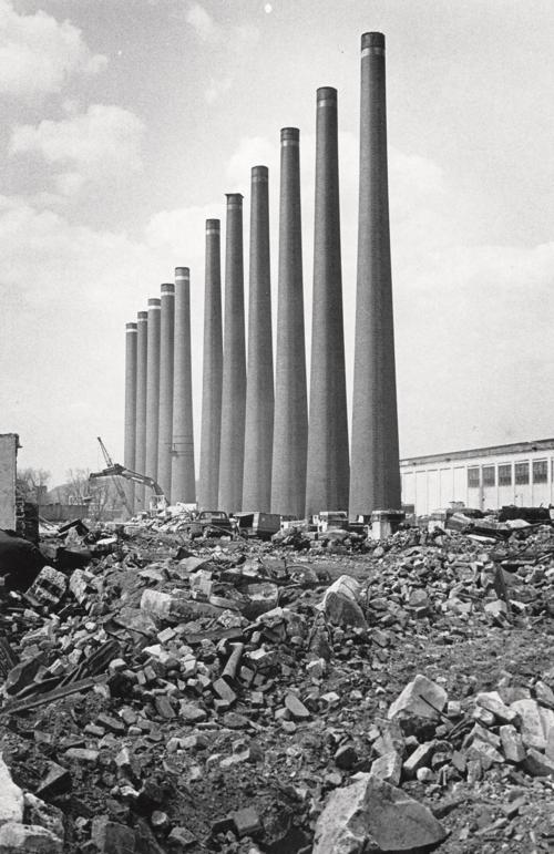 Vintage West Virginia: Owens Illinois glass plant smokestacks