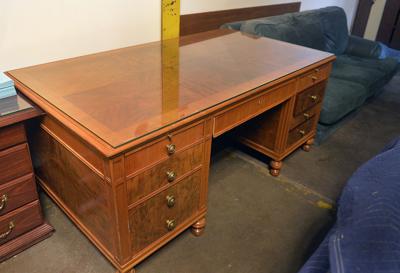 WV Supreme Court Grants Access To Warehouse Housing Antique Desk Desk and Couch. Buy Now - WV Supreme Court Grants Access To Warehouse Housing Antique Desk