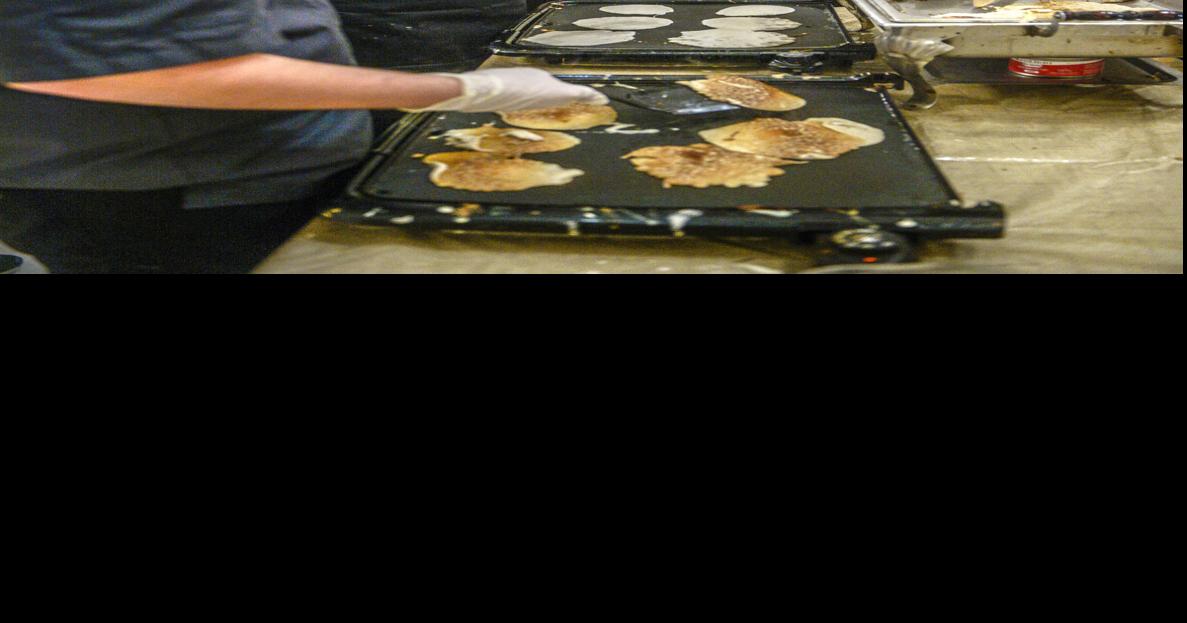 Buckwheat pancakes at Preston County Day at WV State Capitol Kanawha