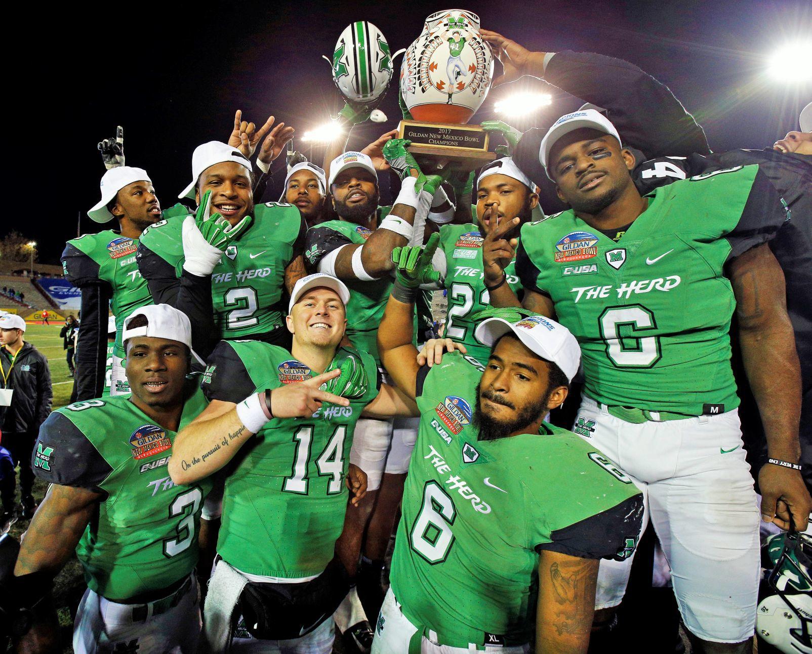 Marshall football Top 50 moments Herd caps 2017 turnaround with New