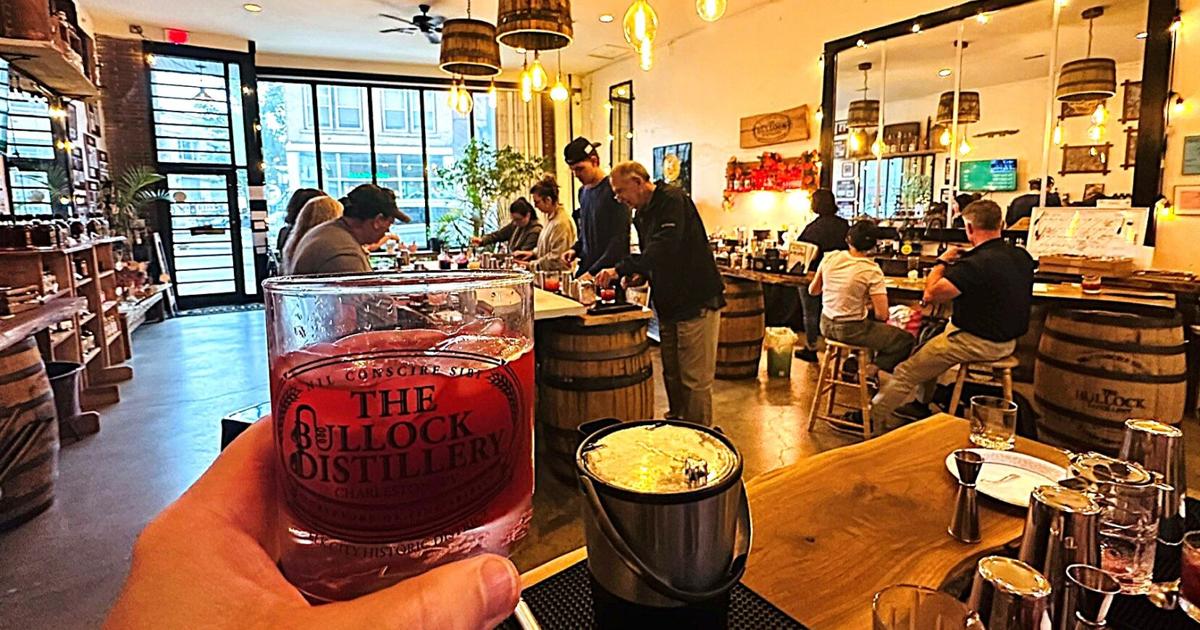 Sipping my Johnny Jump Up at The Bullock Distillery - photo by Steven Keith 5.21.26.jpg