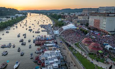 Charleston Sternwheel Regatta aerial