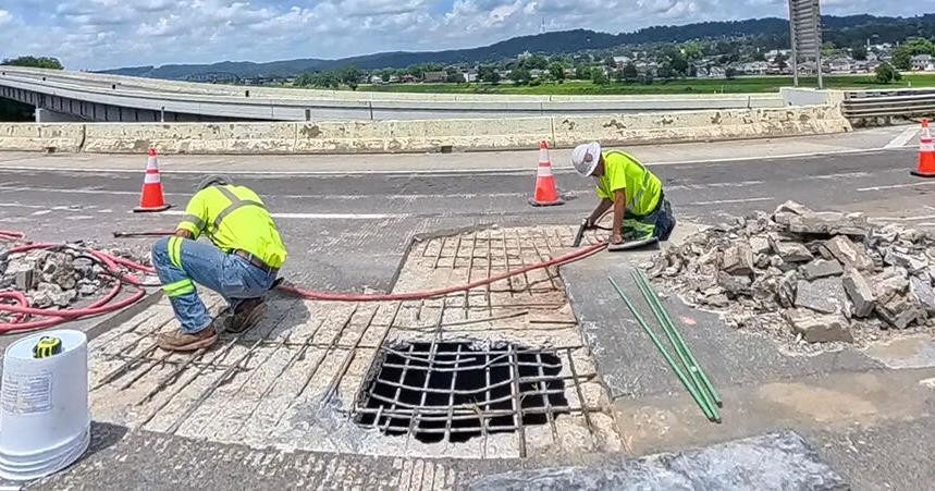 Update: 1 lane reopens, 2 more still closed for repairs on I-64 Fort Hill ...