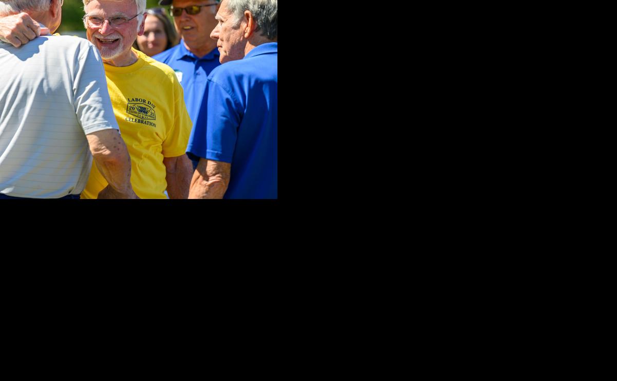 Presidential hug from Cecil Roberts