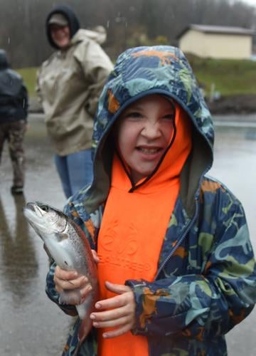 DNR trout stocking event in Clendenin, West Virginia, Hunting & Fishing