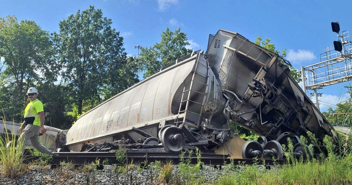 Coverage image for: CSX Corp. train derailment reported in South Charleston; here's what we know